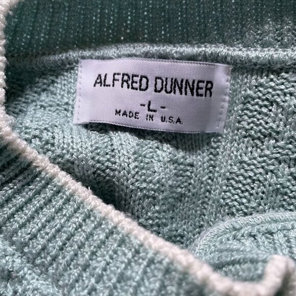 Womens Crewneck Knit Sweater Short Sleeve Alfred Dunner Size Large Vintage u Gre - Picture 6 of 6
